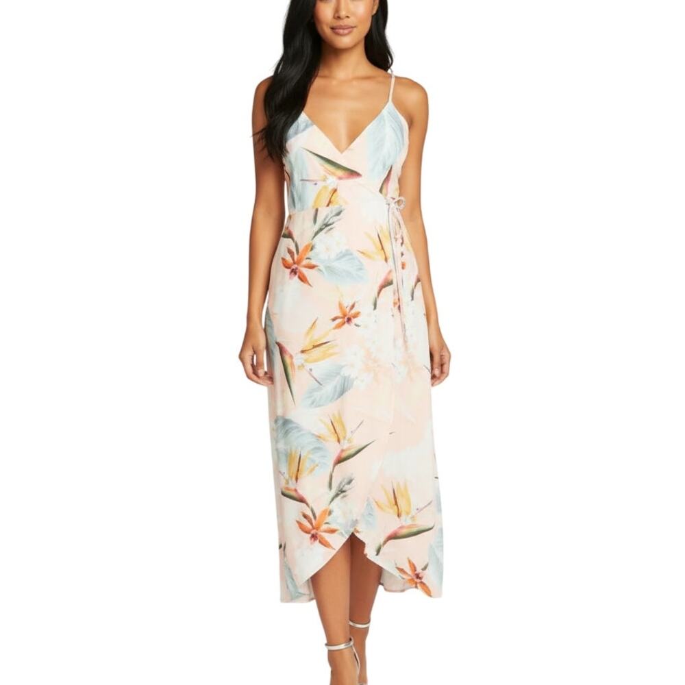 Show Me Your Mumu Meghan Wrap Dress Pink Floral Women’s 3XL NWT